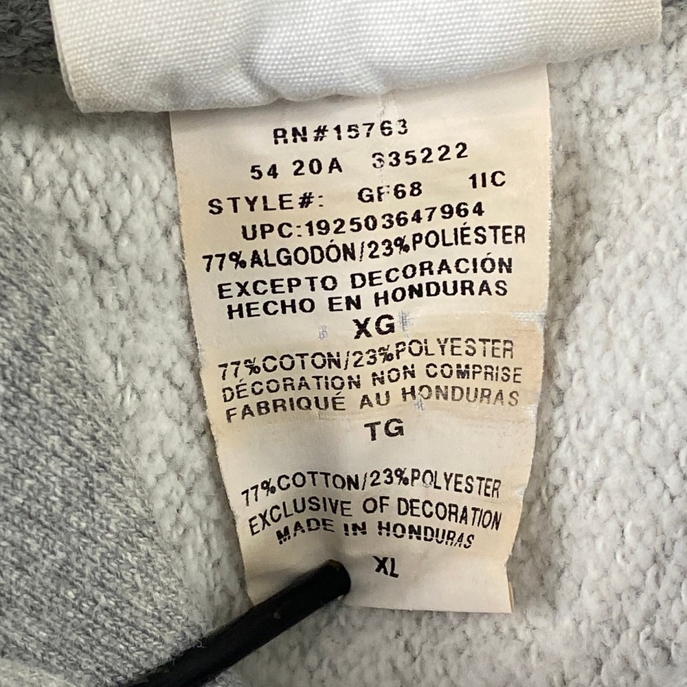 Vintage Champion Hoodie Reverse Weave XL Gray Pullover Heavyweight Sweatshirt - Picture 5 of 10